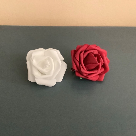 Medium rose french barrette…custom made - Picture 3 of 6